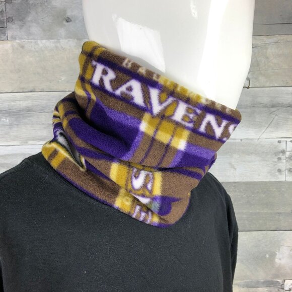 Baltimore Ravens Fleece Neck Warmer: Handmade Scarf Tube - Picture 4 of 9